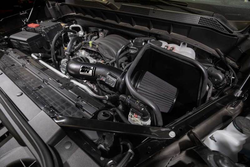 Chevrolet Silverado 1500 Performance Air Intake - K&N Engineering - Blackhawk - Black - 2019